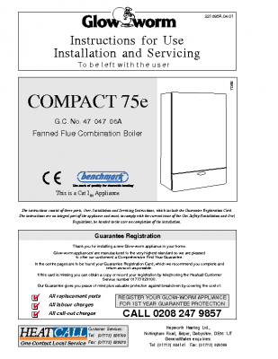 Glow Worm Compact 75e 47-047-06A